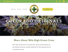 Tablet Screenshot of milehighgreencross.com